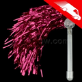 LED Metallic Pom Poms Pink